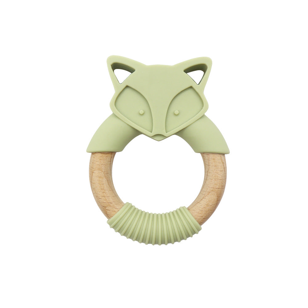 Wholesale 10PCS/PACK Silicone Fox Beech Ring Teething Stick